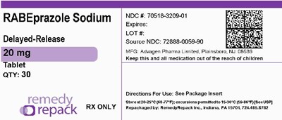 Rabeprazole Sodium 20mg 70518 3209 01